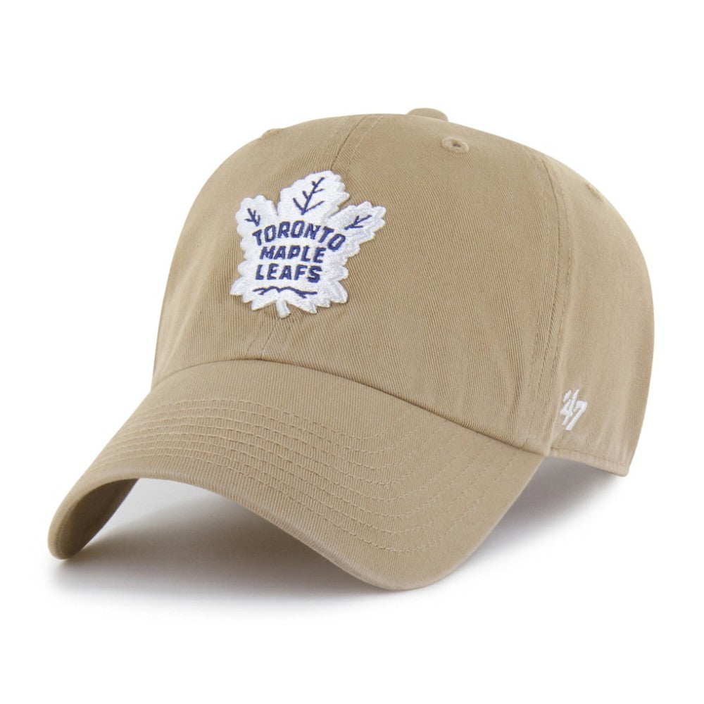 Toronto Maple Leafs '47 Logo Clean Up Adjustable Hat - Khaki Hats