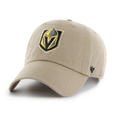 Vegas Golden Knights '47 Logo Clean Up Adjustable Hat - Khaki Hats