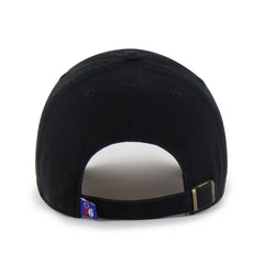 Philadelphia 76ers '47 Black on Black Clean Up Adjustable Hat cheap