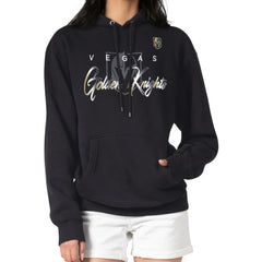 Vegas Golden Knights G-III 4Her by Carl Banks Shadow Logo Fleece Pullover Hoodie - Black Hoodies