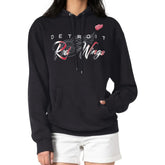 Detroit Red Wings G-III 4Her by Carl Banks Shadow Logo Fleece Pullover Hoodie - Black Hoodies