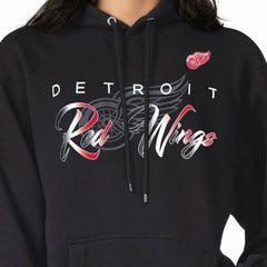 Detroit Red Wings G-III 4Her by Carl Banks Shadow Logo Fleece Pullover Hoodie - Black Hoodies