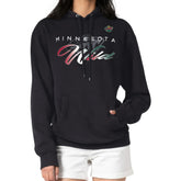 Minnesota Wild G-III 4Her by Carl Banks Shadow Logo Fleece Pullover Hoodie - Black Hoodies