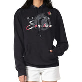 Ottawa Senators G-III 4Her by Carl Banks Shadow Logo Fleece Pullover Hoodie - Black Hoodies
