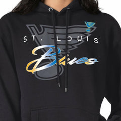St. Louis Blues G-III 4Her by Carl Banks Shadow Logo Fleece Pullover Hoodie - Black Hoodies