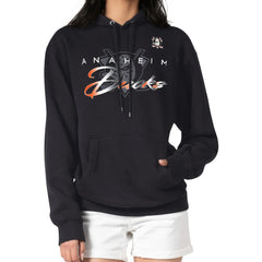 Anaheim Ducks G-III 4Her by Carl Banks Shadow Logo Fleece Pullover Hoodie - Black Hoodies