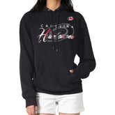 Carolina Hurricanes G-III 4Her by Carl Banks Shadow Logo Fleece Pullover Hoodie - Black Hoodies