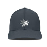 San Jose Sharks Levelwear Rise Slate & Snow Structured Flex Hat - Charcoal Hats