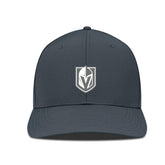 Vegas Golden Knights Levelwear Rise Slate & Snow Structured Flex Hat - Charcoal Hats