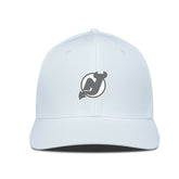 New Jersey Devils Levelwear Rise Slate & Snow Structured Flex Hat - White Jerseys