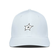 Dallas Stars Levelwear Rise Slate & Snow Structured Flex Hat - White Hats