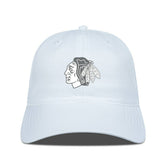 Chicago Blackhawks Levelwear Matrix Slate & Snow Unstructured Adjustable Hat - White Hats