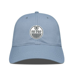 Edmonton Oilers Levelwear Matrix Slate & Snow Unstructured Adjustable Hat - Blue Hats