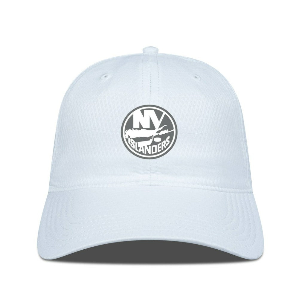 New York Islanders Levelwear Matrix Slate & Snow Unstructured Adjustable Hat - White Hats