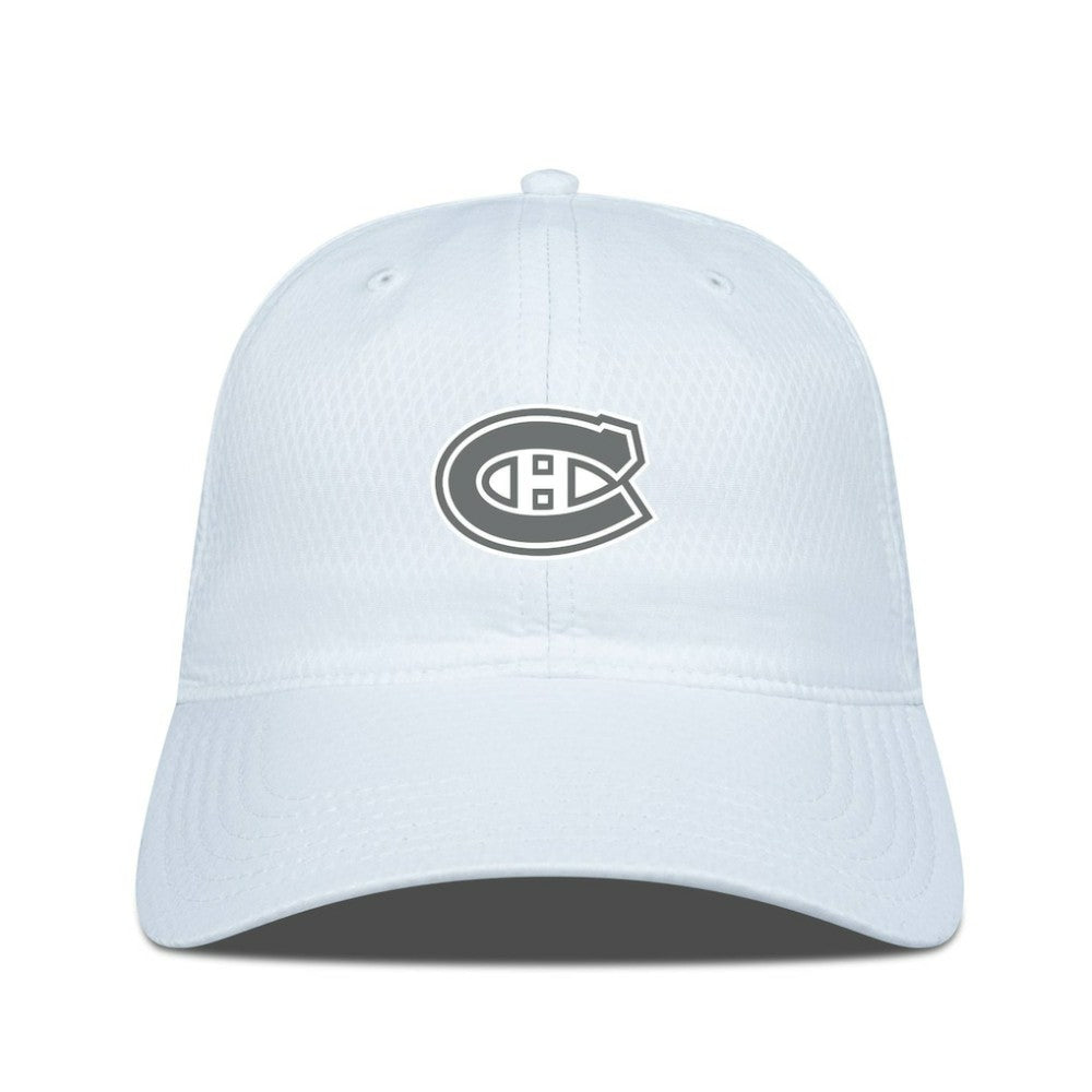 Montreal Canadiens Levelwear Matrix Slate & Snow Unstructured Adjustable Hat - White Hats