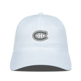 Montreal Canadiens Levelwear Matrix Slate & Snow Unstructured Adjustable Hat - White Hats