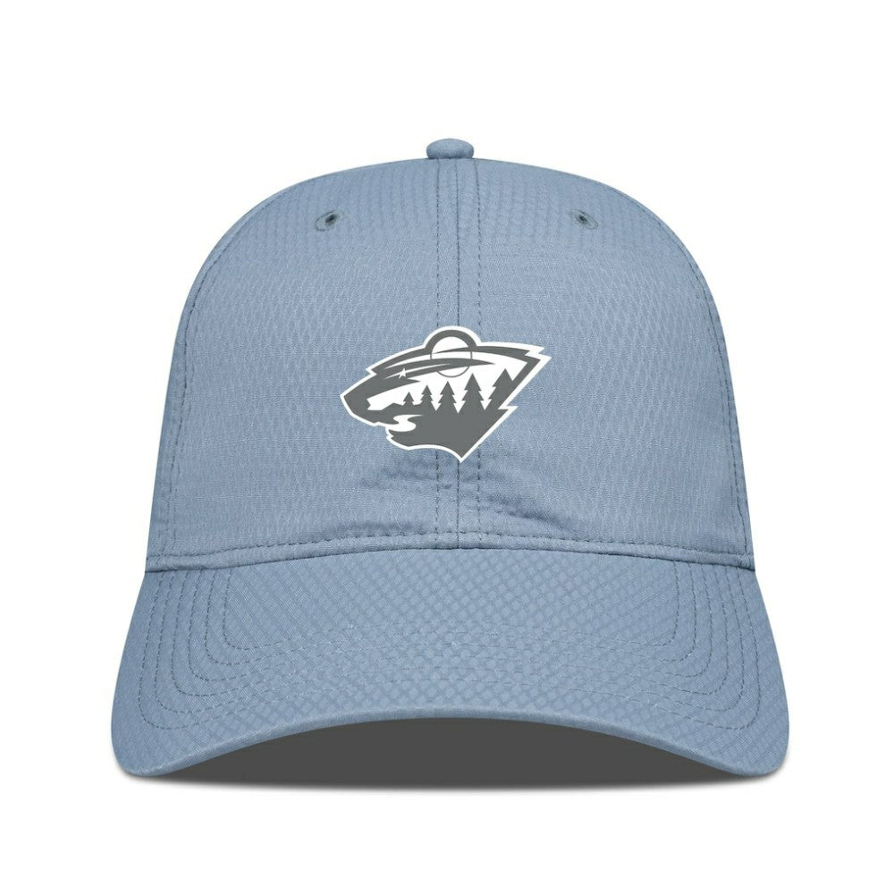 Minnesota Wild Levelwear Matrix Slate & Snow Unstructured Adjustable Hat - Blue Hats