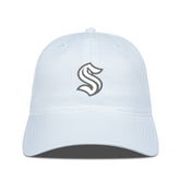 Seattle Kraken Levelwear Matrix Slate & Snow Unstructured Adjustable Hat - White Hats