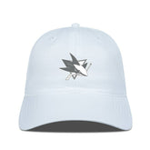 San Jose Sharks Levelwear Matrix Slate & Snow Unstructured Adjustable Hat - White Hats