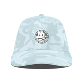 New York Islanders Levelwear Clash Slate & Snow Meshback Flex Hat - Camo Hats