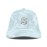 Seattle Kraken Levelwear Clash Slate & Snow Meshback Flex Hat - Camo Hats