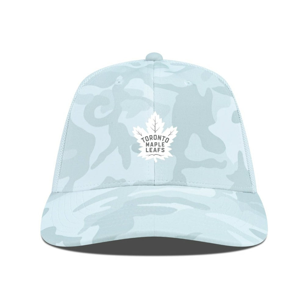 Toronto Maple Leafs Levelwear Clash Slate & Snow Meshback Flex Hat - Camo Hats