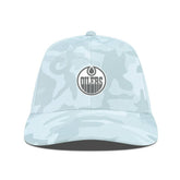 Edmonton Oilers Levelwear Clash Slate & Snow Meshback Flex Hat - Camo Hats