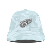 Detroit Red Wings Levelwear Clash Slate & Snow Meshback Flex Hat - Camo Hats