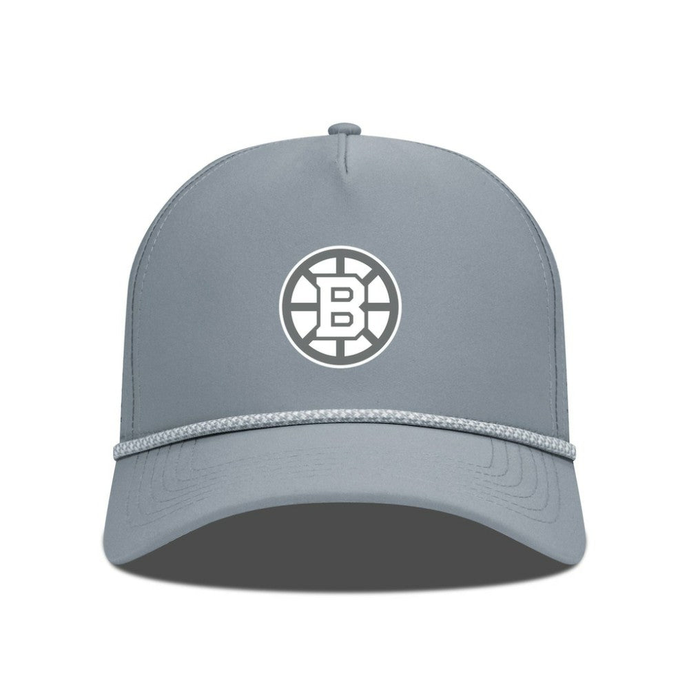 Boston Bruins Levelwear Gordon Slate & Snow Rope Adjustable Hat - Gray Hats