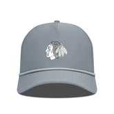 Chicago Blackhawks Levelwear Gordon Slate & Snow Rope Adjustable Hat - Gray Hats