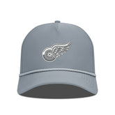 Detroit Red Wings Levelwear Gordon Slate & Snow Rope Adjustable Hat - Gray Hats
