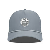 Edmonton Oilers Levelwear Gordon Slate & Snow Rope Adjustable Hat - Gray Hats