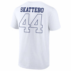 Cam Skattebo New York Giants Tonal Player Name & Number T-Shirt - White for sale