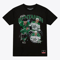Mikko Rantanen Dallas Stars Mitchell & Ness Player Collage T-Shirt - Black T-shirts