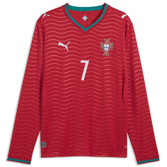 Cristiano Ronaldo Portugal National Team 2026 Home Replica Long Sleeve Jersey - Red shop