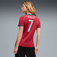 Cristiano Ronaldo Portugal National Team Women's 2026 Home Replica Jersey - Red discount