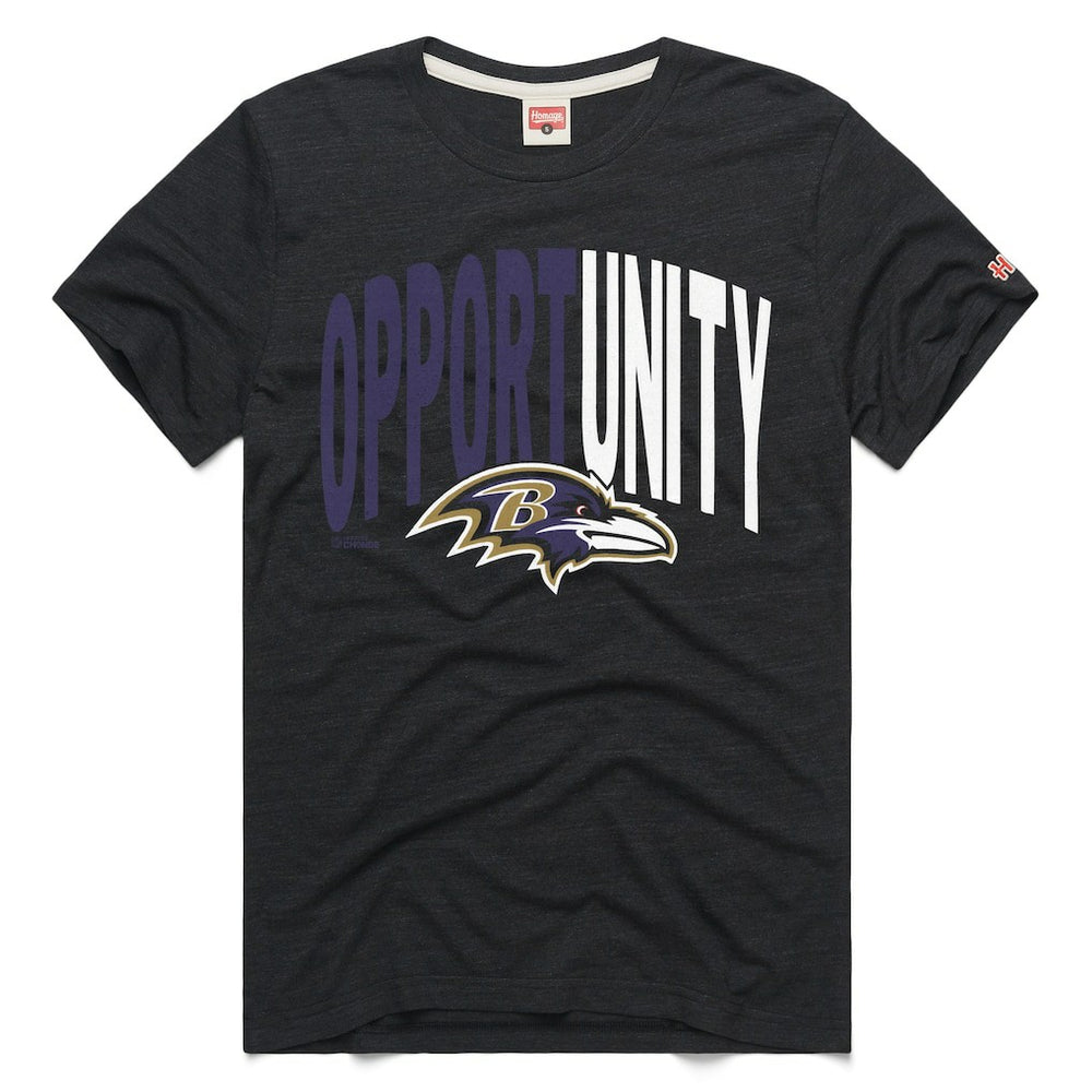 Baltimore Ravens Homage Unisex 2025 Inspire Change Opportunity Tri-Blend T-Shirt - Charcoal on sale