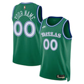 Dallas Mavericks Unisex Swingman Custom Jersey sale - Classic Editi- Green online