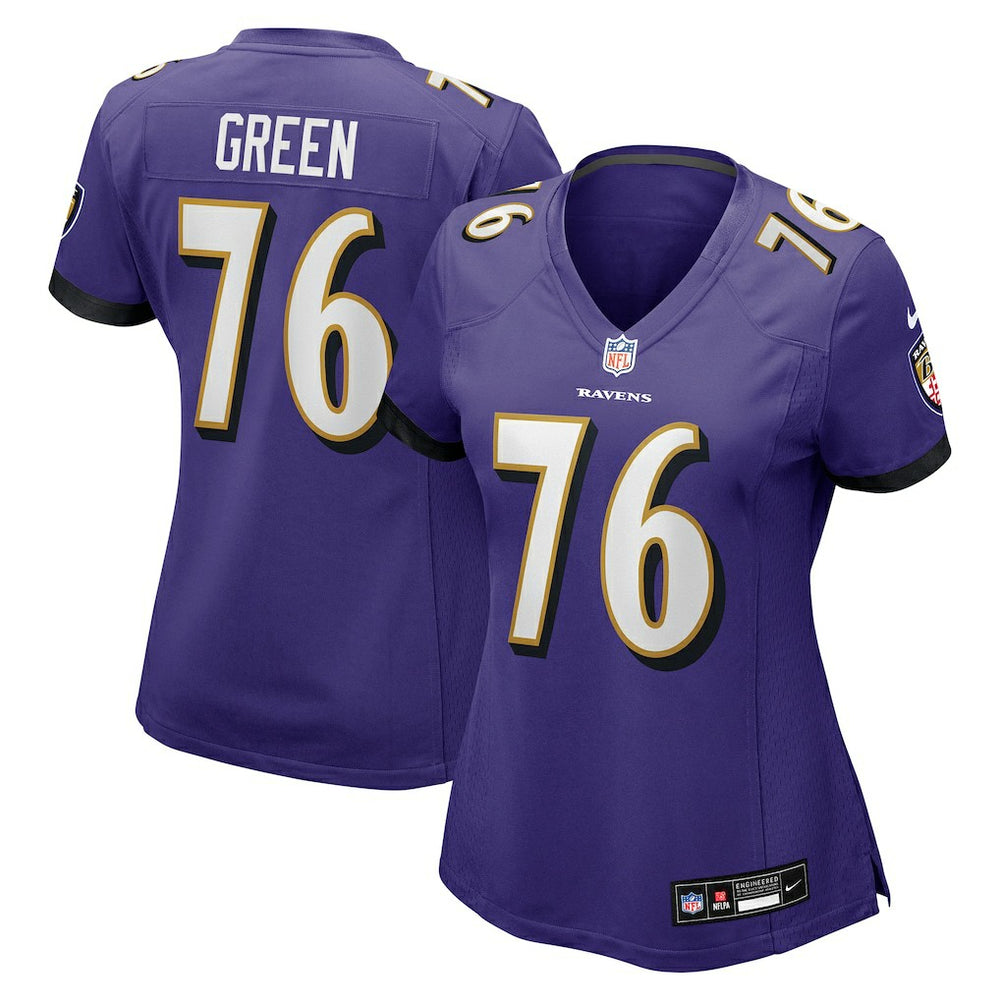 Kenyon Green Baltimore Ravens Women's Team Game Jersey - Purple cheap