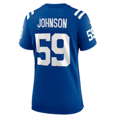 Buddy Johnson Indianapolis Colts Women's Team Game Jersey - Royal discount