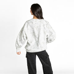 Jacksonville Jaguars Gameday Couture Women's Whiteout Oversized Premium Fleece Sweatshirt - Arctic Camo discount