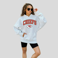 Kansas City Chiefs Gameday Couture Women's Fan Edition Premium Weight Hoodie - Ash sale