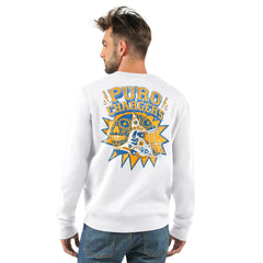 Los Angeles Chargers Starter Classic Puro Crew Neck Sweatshirt - White for sale