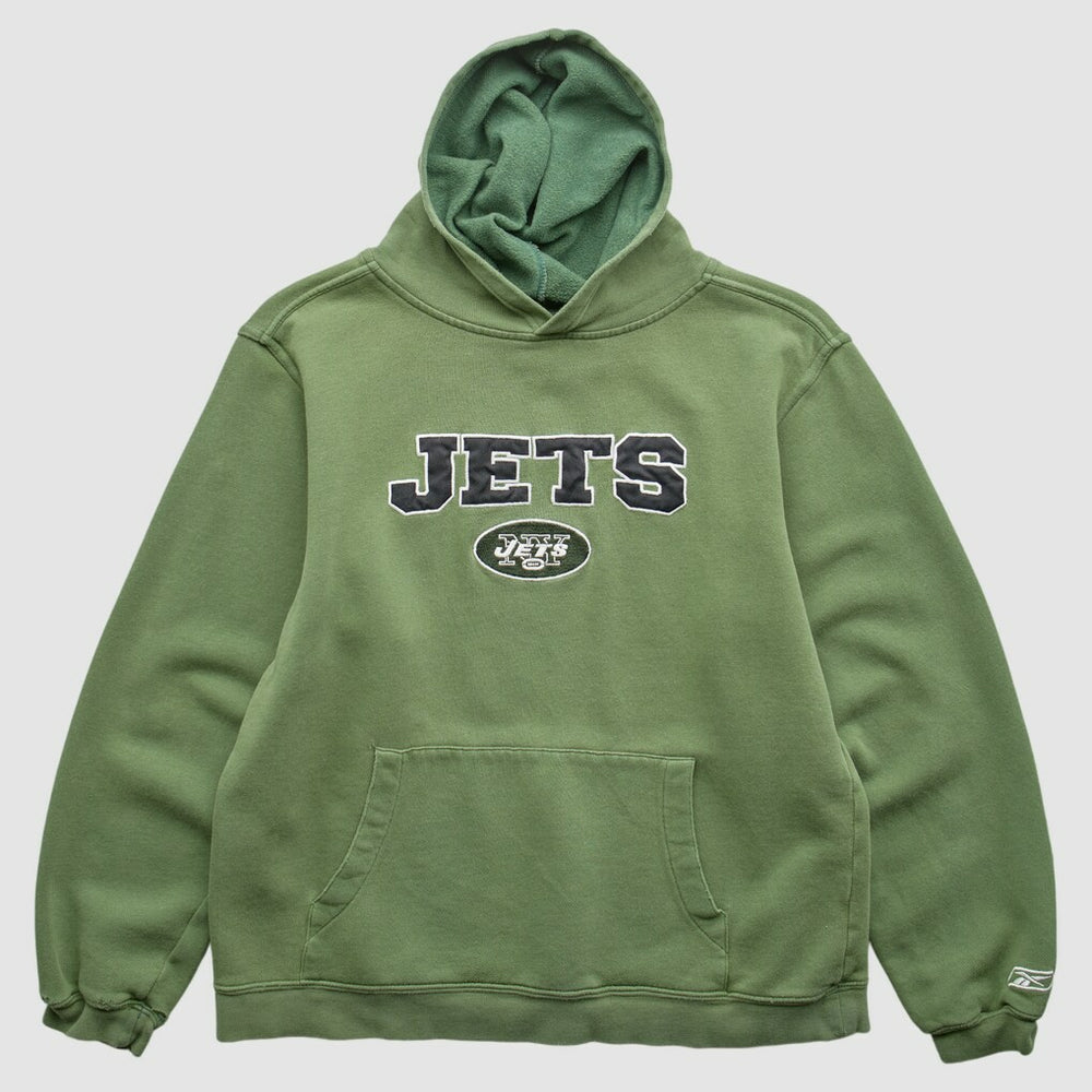 New York Jets Reebok 2000s Pullover Sweatshirt - Green Vintage cheap