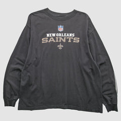 New Orleans Saints 2000s Long Sleeve T-Shirt - Black Vintage discount