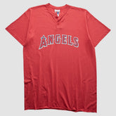 Los Angeles Angels Majestic 2000s T-Shirt Red Vintage