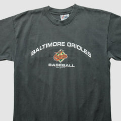Baltimore Orioles Majestic 1999 T-Shirt Charcoal Vintage