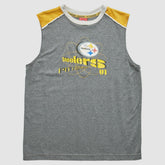 Pittsburgh Steelers NFL 2000s Pullover Tank - Heather Gray Vintage online