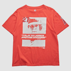 Los Angeles Angels Majestic 2000s T-Shirt Red Vintage