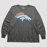 Denver Broncos 2010s Long Sleeve T-Shirt - Dark Heather Gray Vintage outlet